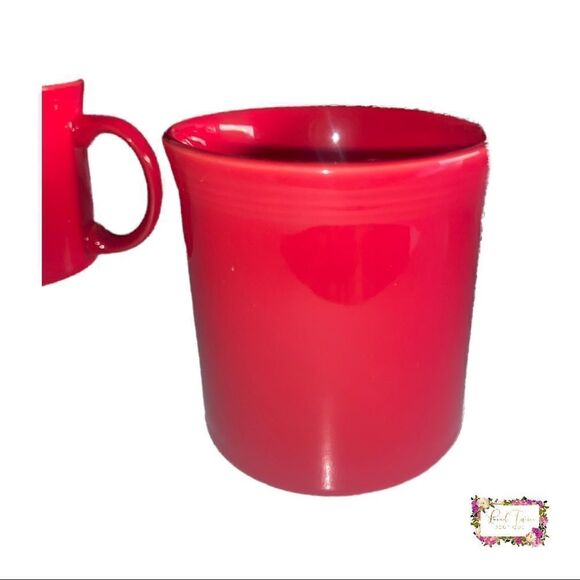 Fiesta Fiestaware Coffee Mug Scarlet Red HLC USA D Handle - Picture 6 of 13